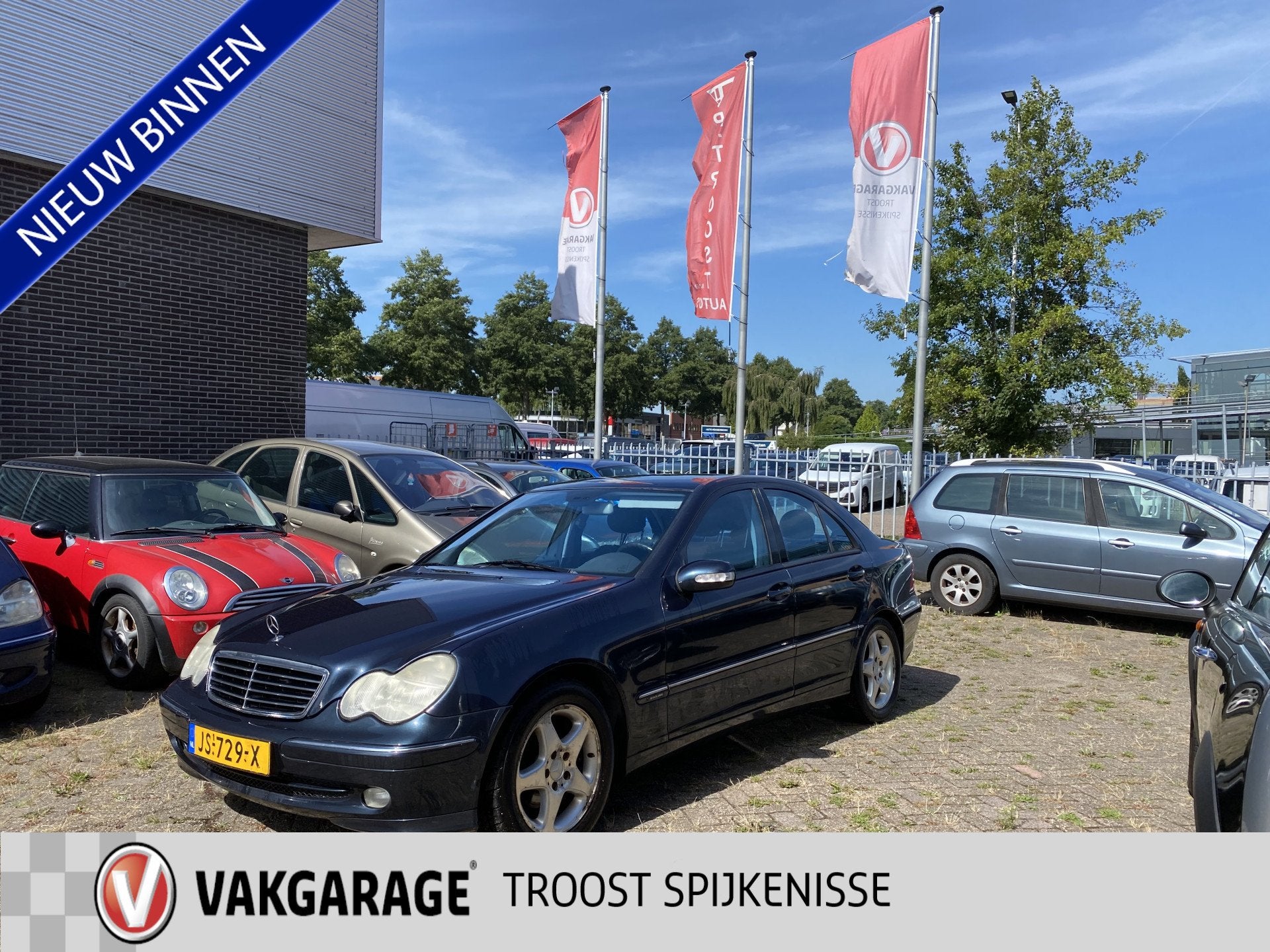 Mercedes-Benz C-Klasse 200 K. ClassicAutomaat,Climate&Cruise, Auto's, Automaat, Gebruikt, 4 cilinders, Verwarmde buitenspiegels