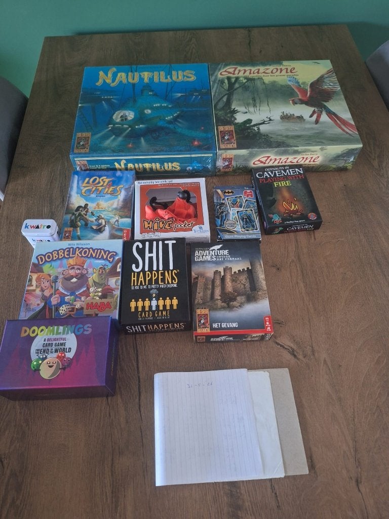 Diverse bordspellen (Nautilus, Amazone, Dobbelkoning e.a.), Hobby en Vrije tijd, Gezelschapsspellen | Bordspellen, Ophalen of Verzenden