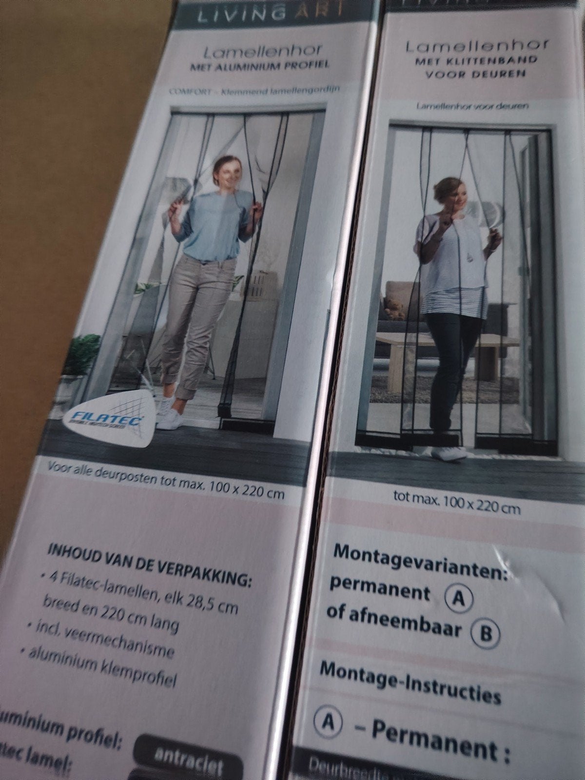 Lamellenhordeur met aluminium profiel of klittenband, Ophalen of Verzenden