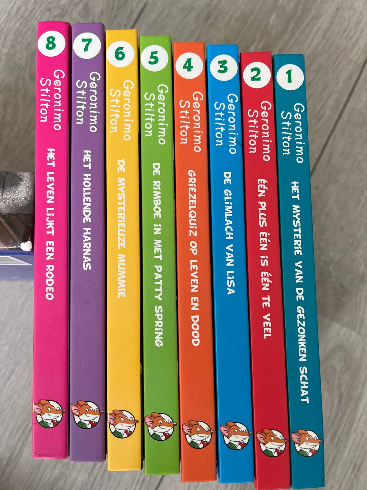 Geronimo Stilton boeken - Set van 8 - Nieuwstaat, Ophalen of Verzenden, Nieuw, Fictie algemeen