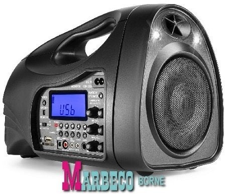 Portable speaker, Draadloze omroep set, BT, USB,UHF, Accu