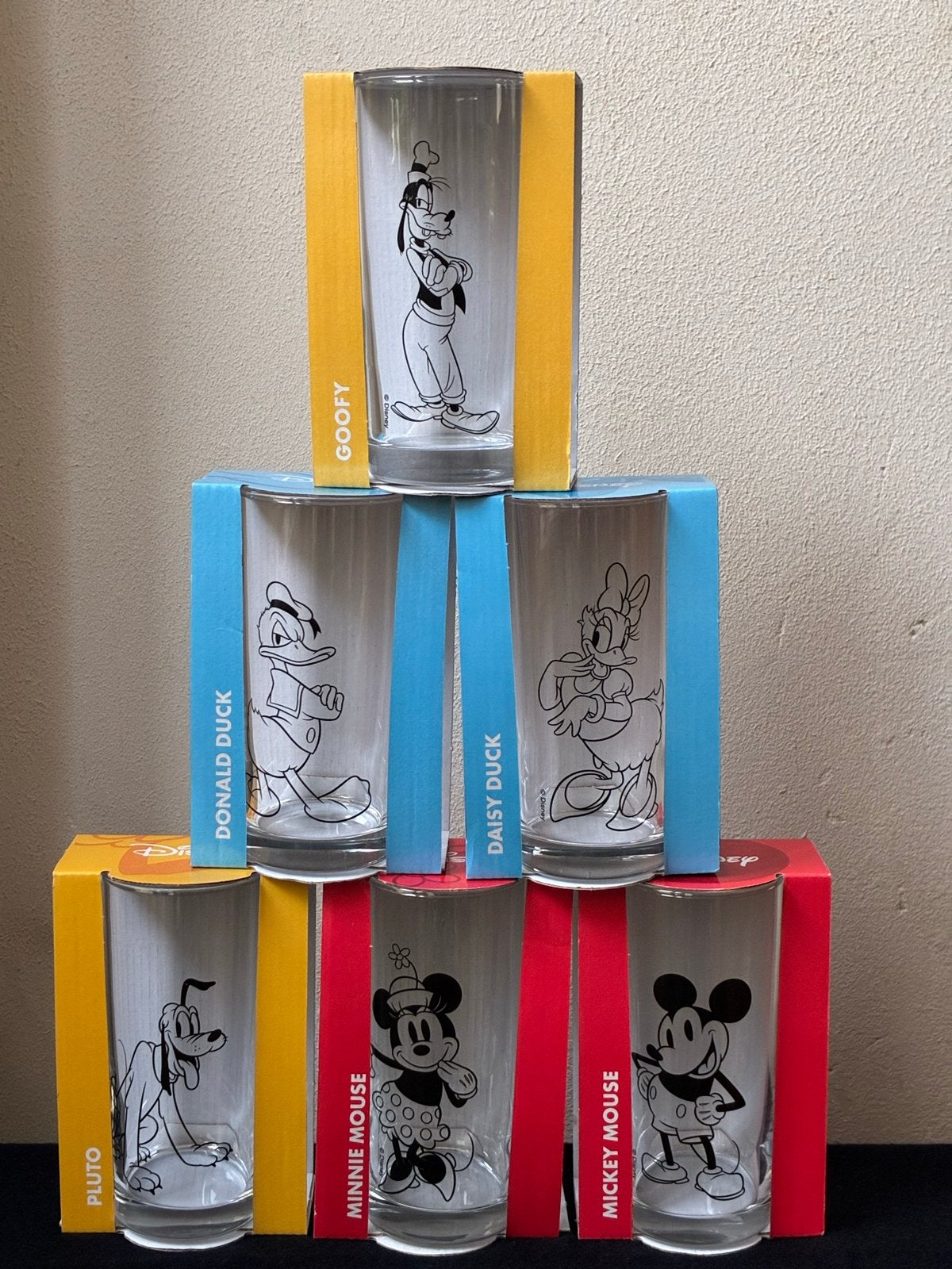 Disney Glazen Set - Mickey & Vrienden, Verzamelen, Disney, Nieuw, Servies, Mickey Mouse, Ophalen of Verzenden