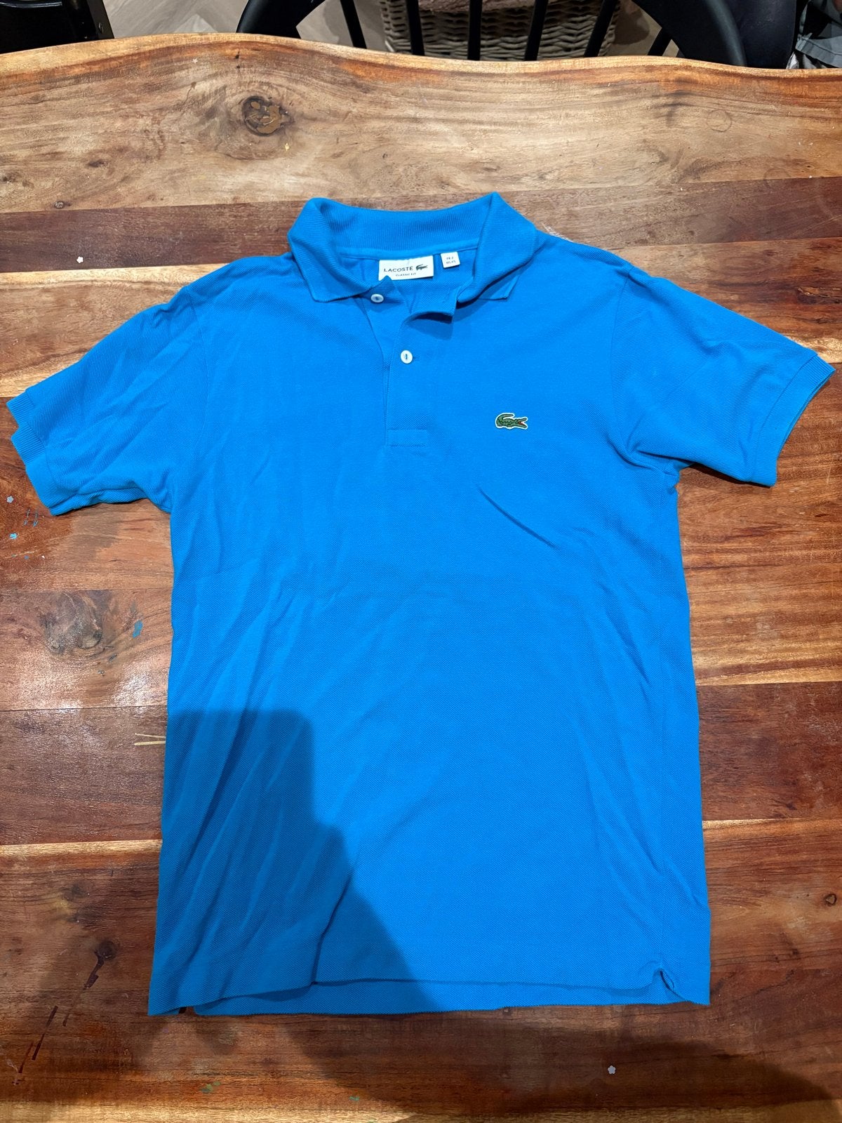 Originele Lacoste polo - Classic Fit - Blauw - Maat XS, Ophalen of Verzenden, Zo goed als nieuw