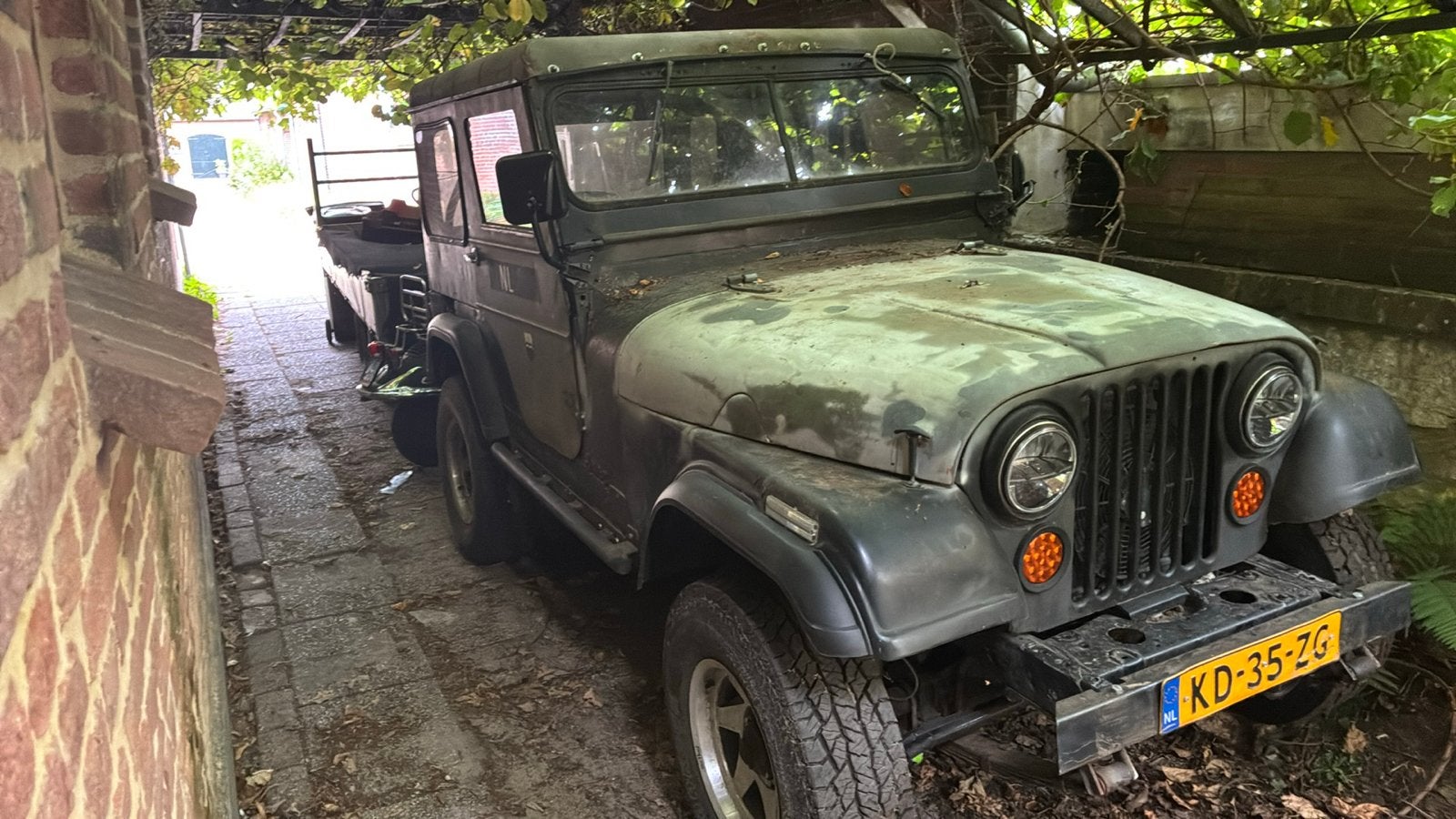 Jeep 1952 Groen, Auto's, Jeep, Particulier, CJ, 4x4, LED dagrijverlichting, LED verlichting, Lichtmetalen velgen, Trekhaak, Benzine