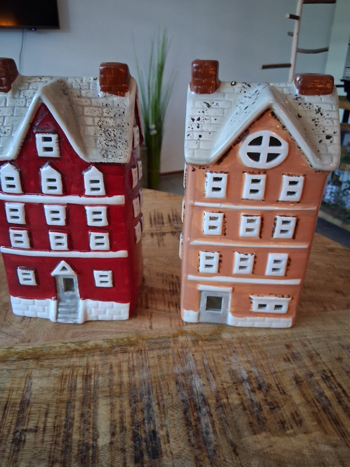 Schattige keramiek huisjes, Ophalen, Overige materialen, Minder dan 25 cm