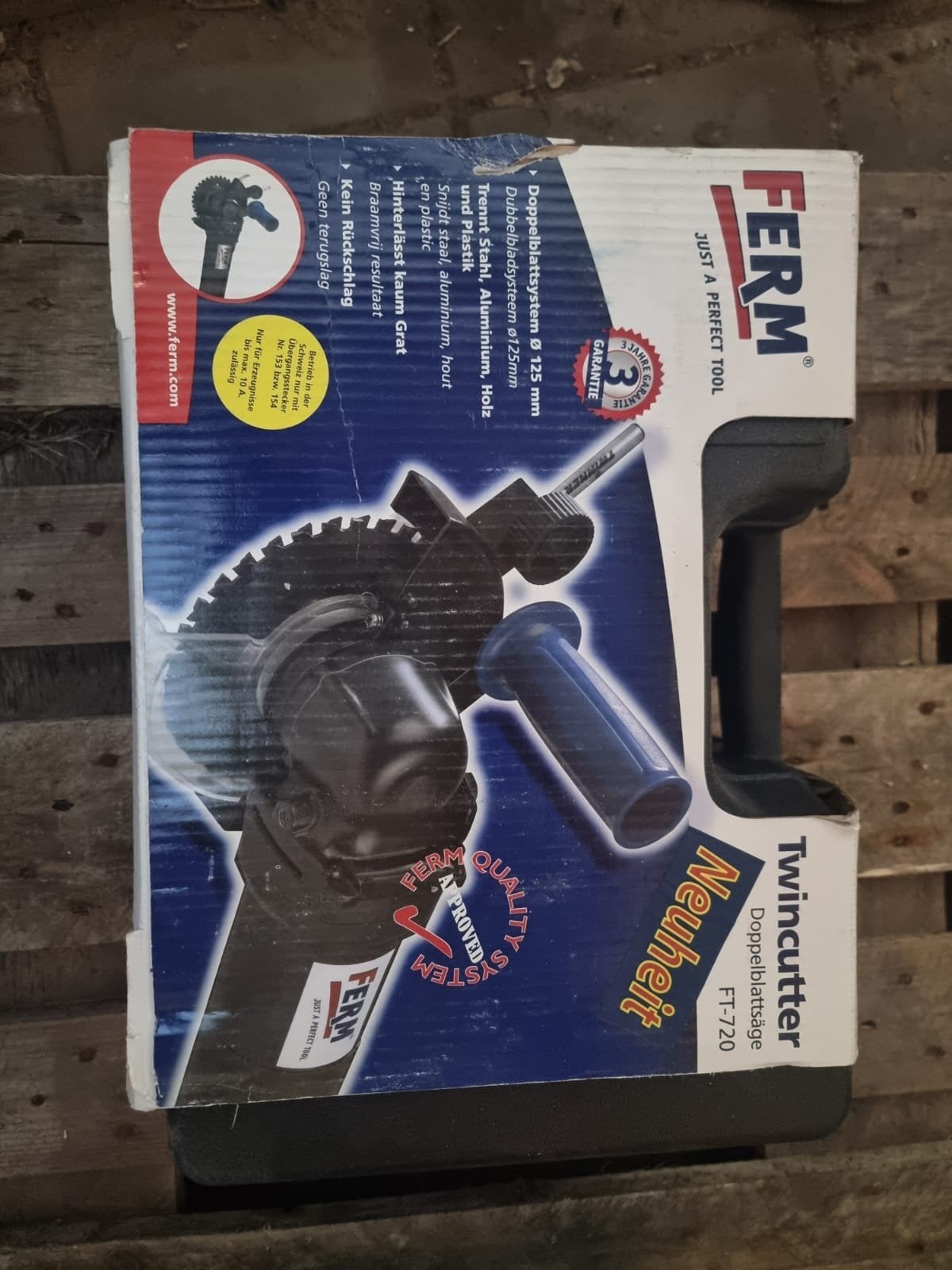 Ferm Twincutter FT-720 Dubbelbladzaag - Nieuw, Ophalen