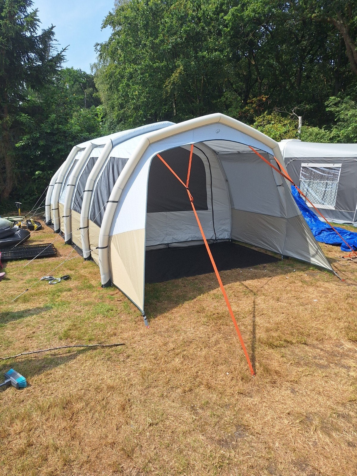 Decathlon Quechua 4.2 XXL Air Seconds Fresh & Black tent, Ophalen, Zo goed als nieuw, Tot en met 2