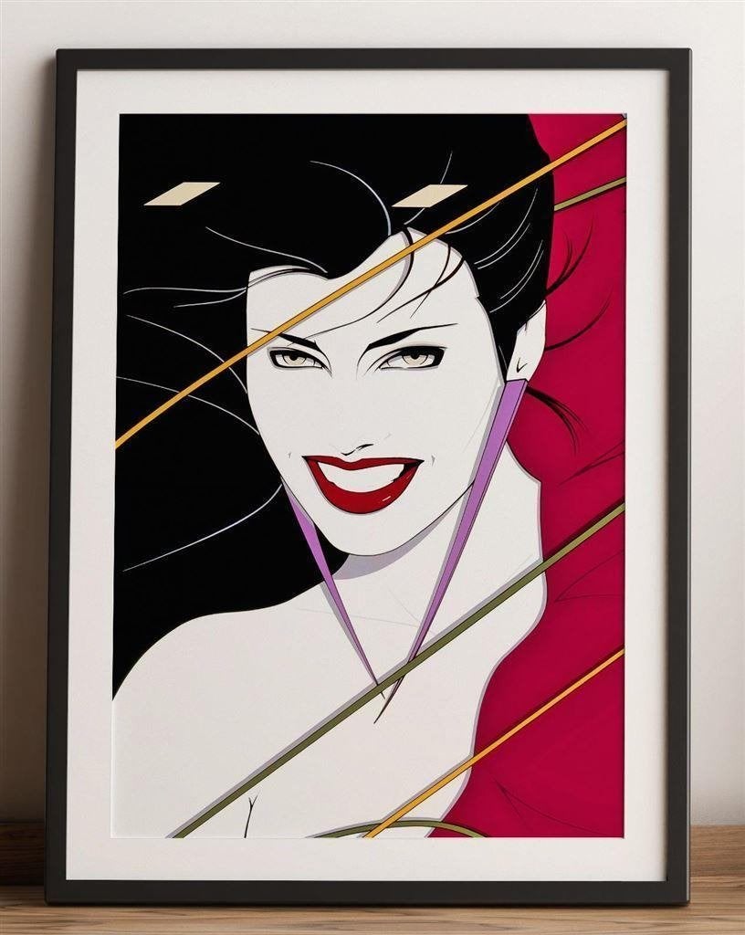 Grote PATRICK NAGEL Duran Duran Rio Poster affiche, Verzenden, Nieuw, Poster, Artwork of Schilderij