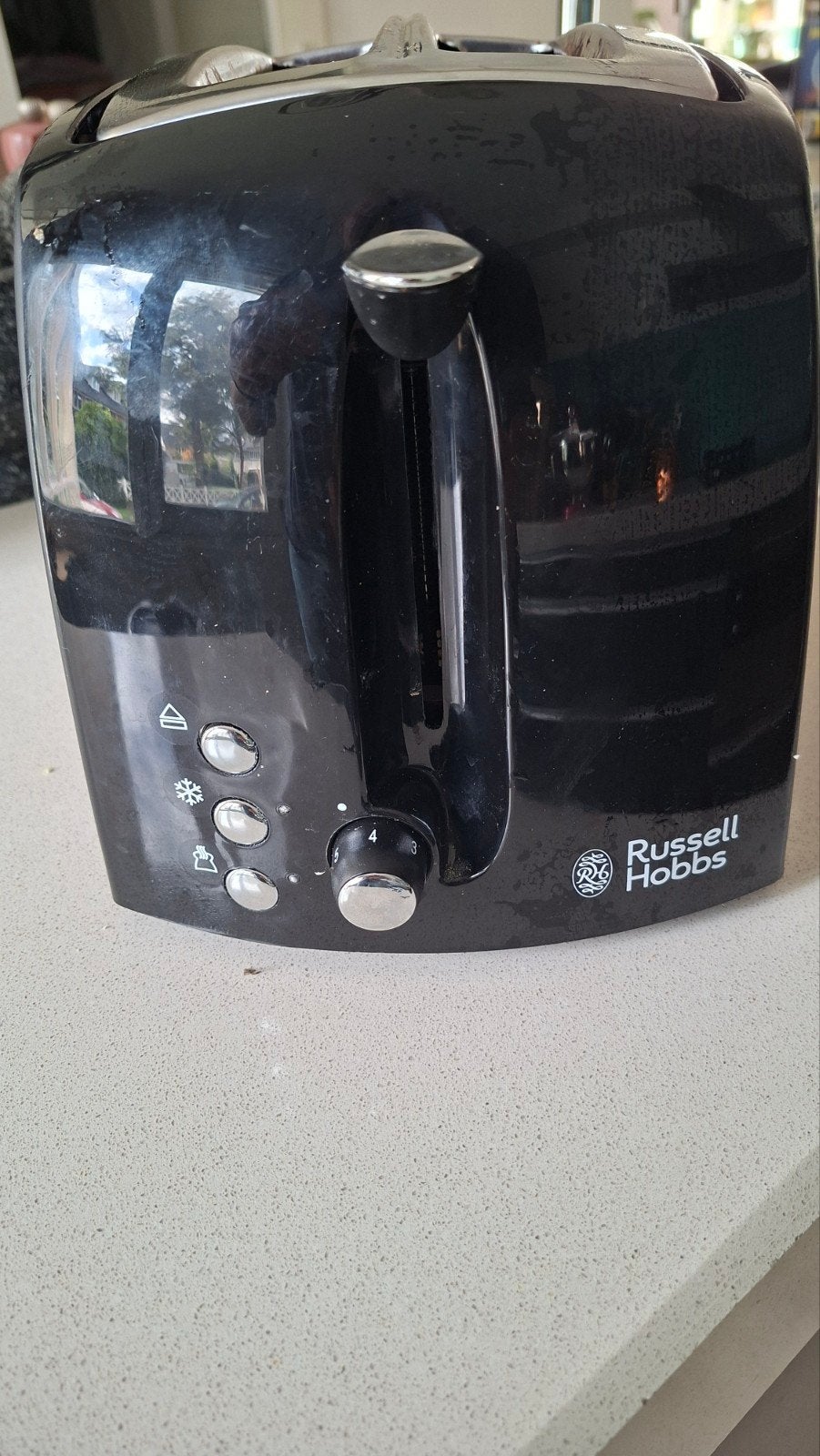Russell Hobbs broodrooster 22601-56 - Zwart, Ophalen of Verzenden, Gebruikt