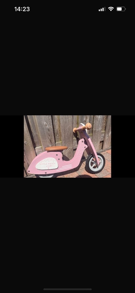 Loopfiets roze meisje, Fietsen en Brommers, Fietsen | Meisjes, Ophalen of Verzenden, Gebruikt, 14 inch of minder