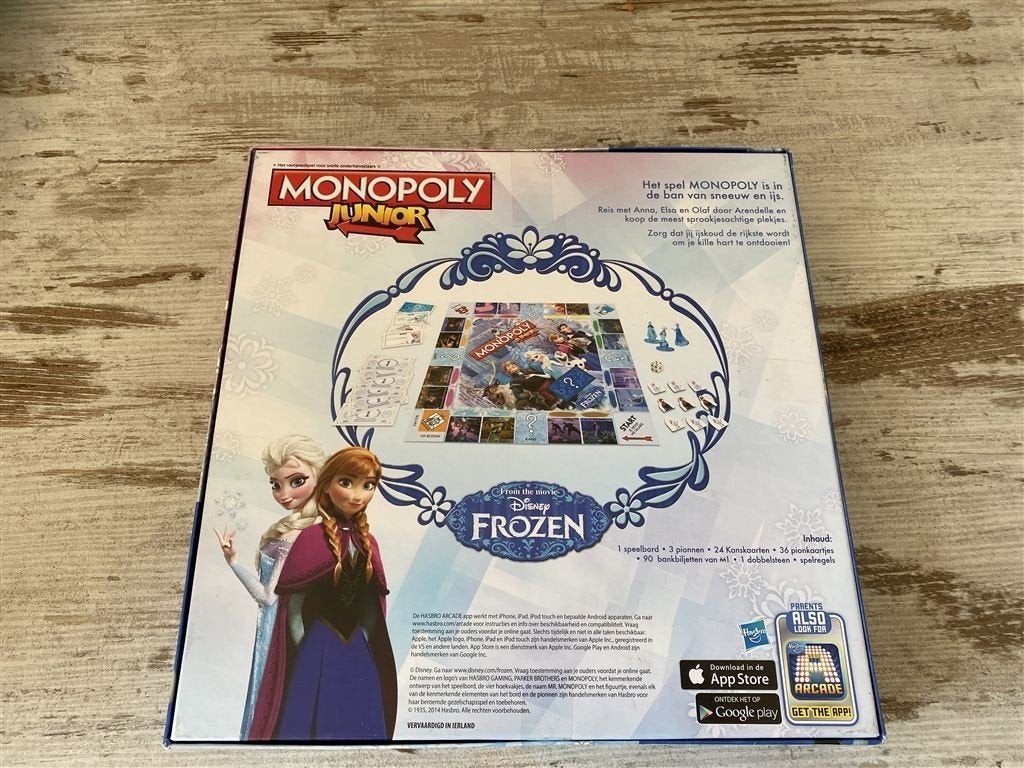 Monopoly junior frozen parker [s498], Verzenden, Zo goed als nieuw