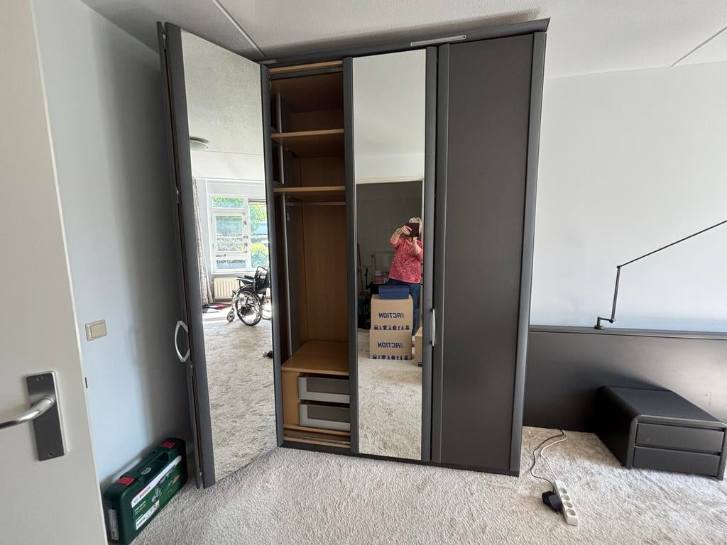 KLEDINGKAST, Gebruikt, 200 cm of meer, 200 cm of meer, Overige houtsoorten
