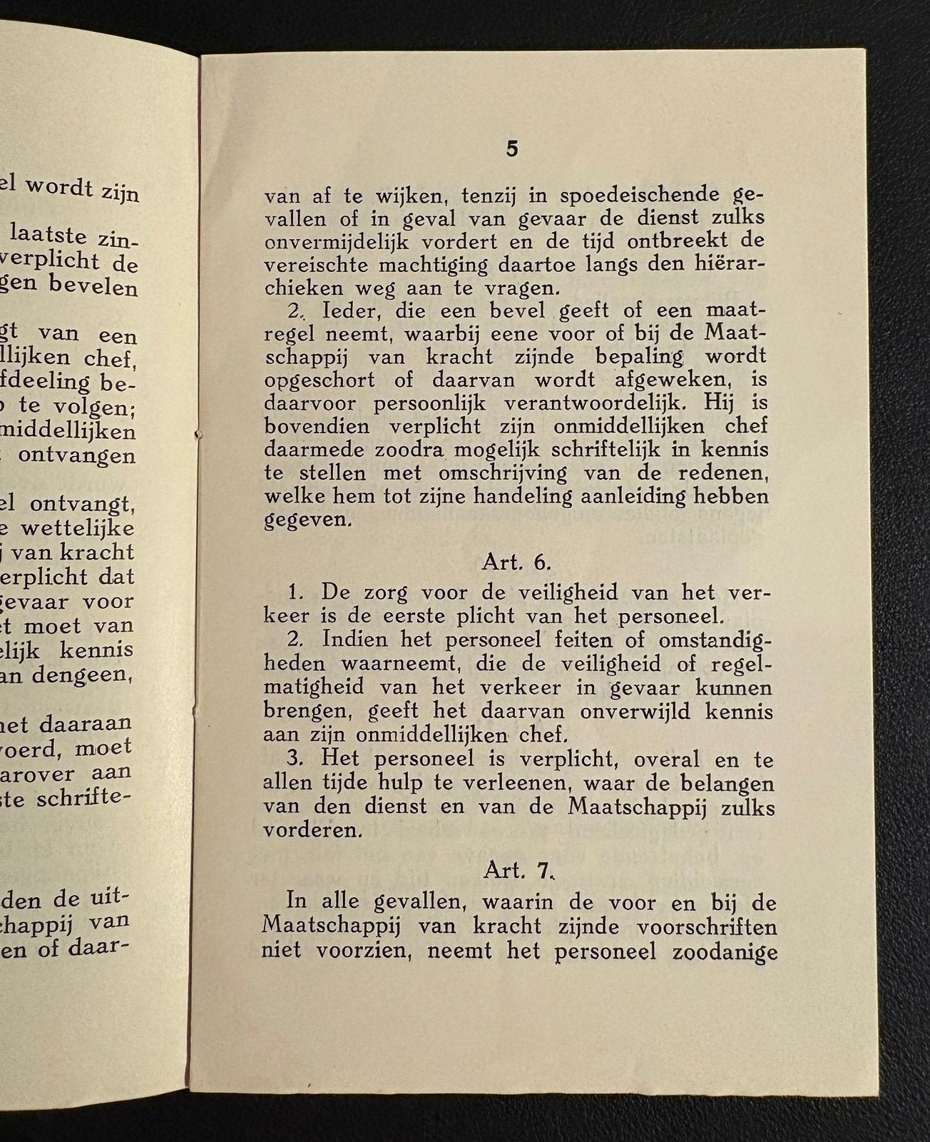 Dienstreglement Nederlandsche Buurtspoorweg Maatsch. (1927), Ophalen of Verzenden, Zo goed als nieuw, Tram, Boek of Tijdschrift