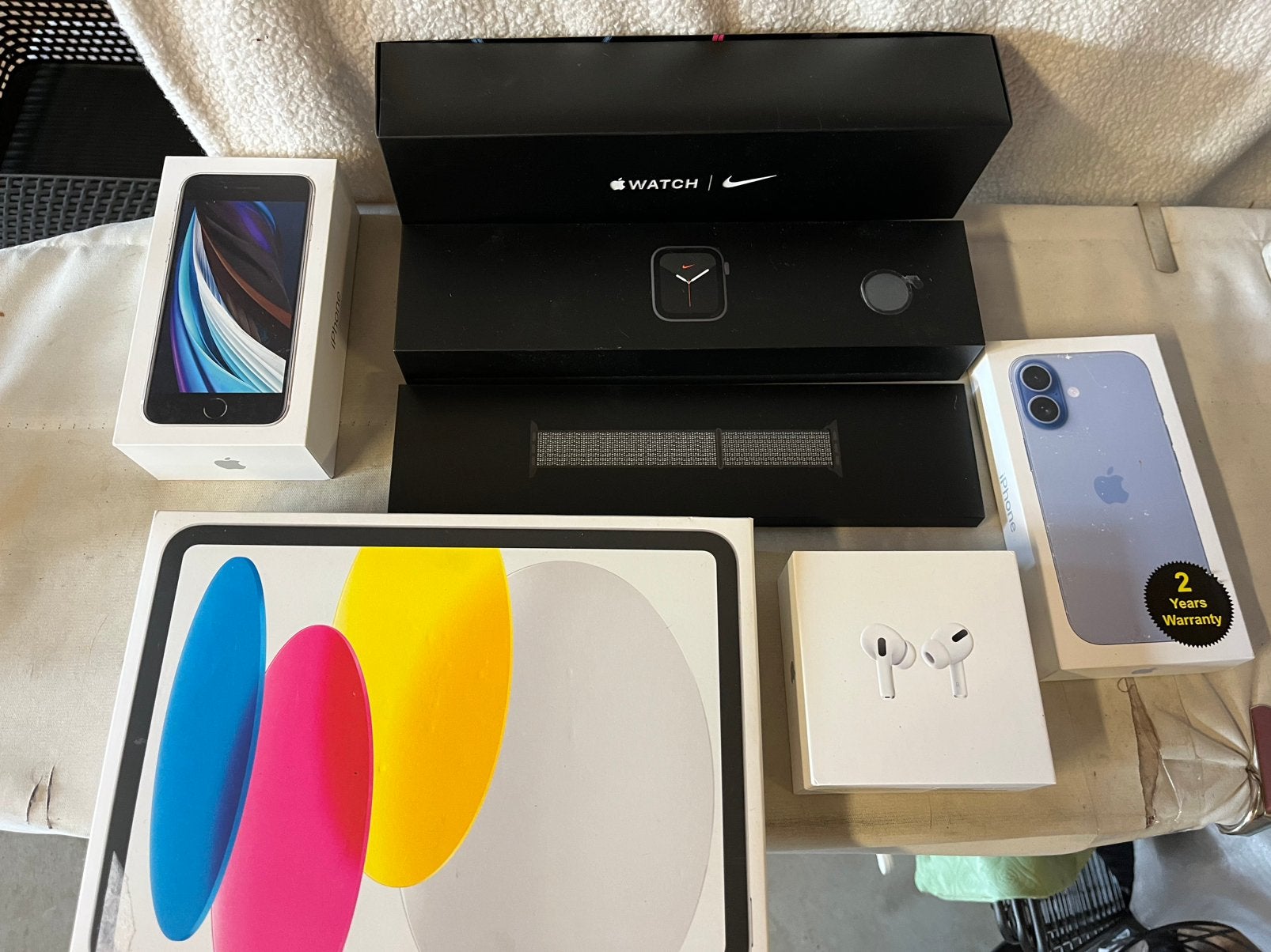 Lege doosjes van Apple 5 stuks, Telecommunicatie, Ophalen of Verzenden, Zo goed als nieuw