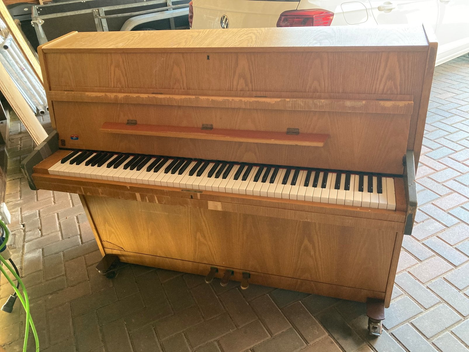 Vandaag gratis op te halen piano, Ophalen, Gebruikt, Bruin, Piano