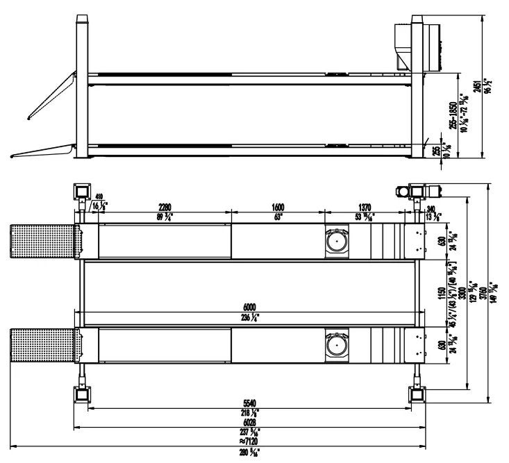 WL450S 6,5T – 6 meter 4-koloms hefbrug | 30% KORTING, Ophalen, Wolf, Wolf, Wolf