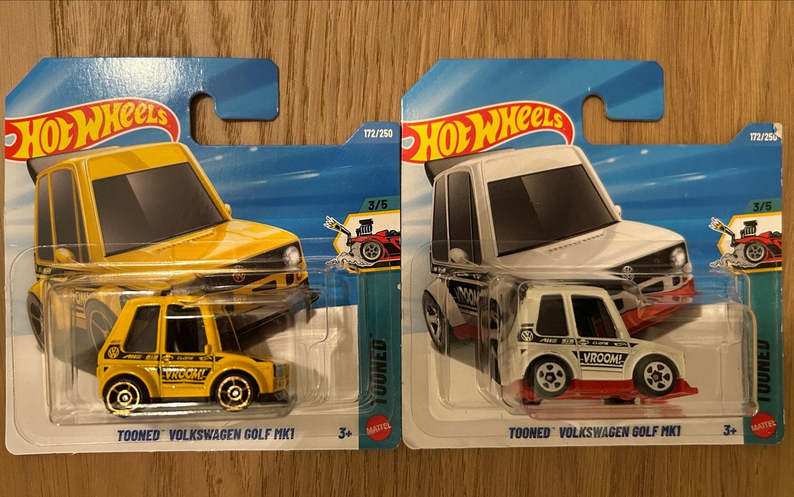 Hot Wheels Tooned Volkswagen Golf MK1 (Geel & Wit), Ophalen of Verzenden, Nieuw