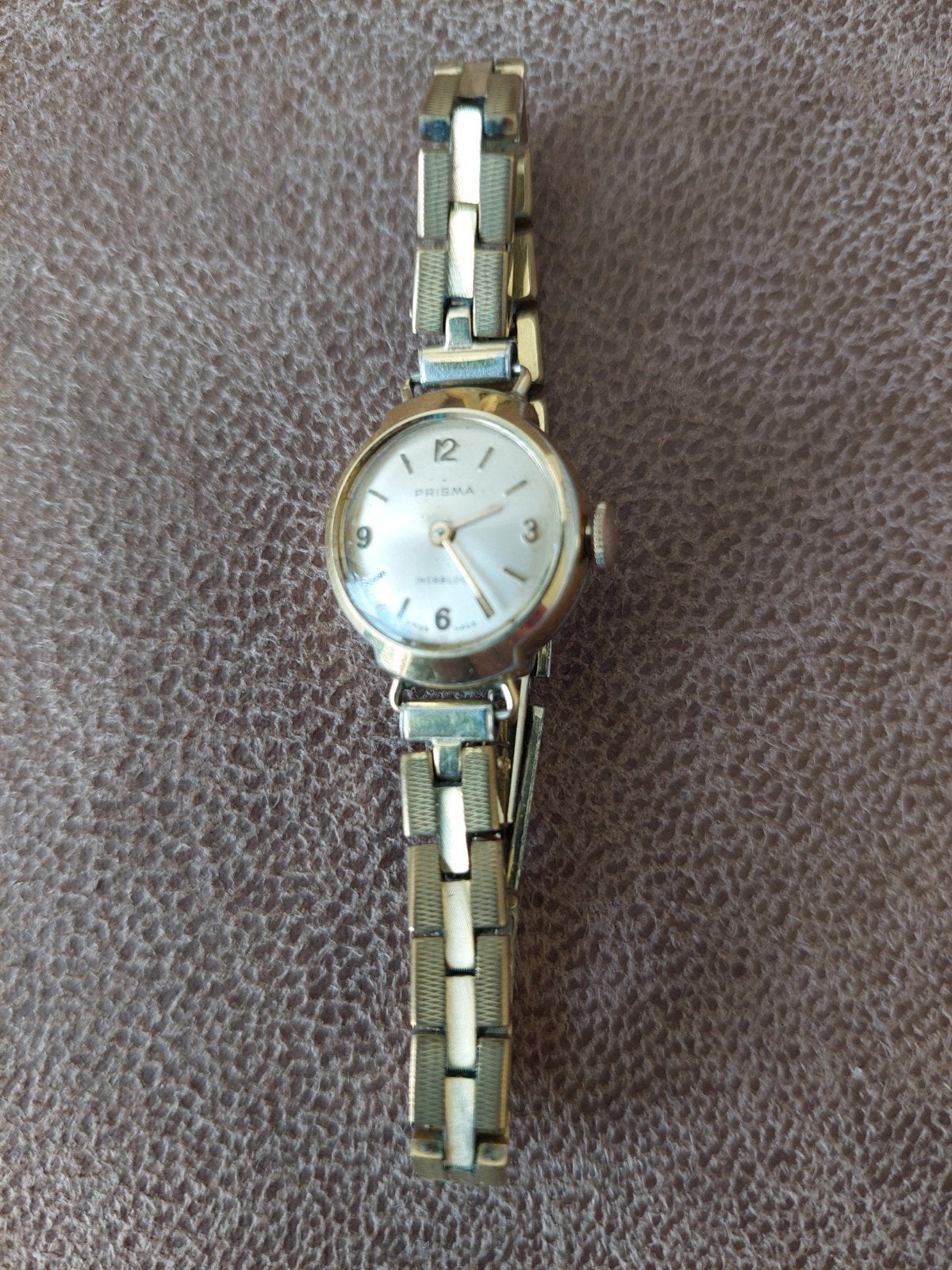 Vintage Prisma dameshorloge - Goldplated, Overige merken, Polshorloge, Ophalen of Verzenden, Zo goed als nieuw
