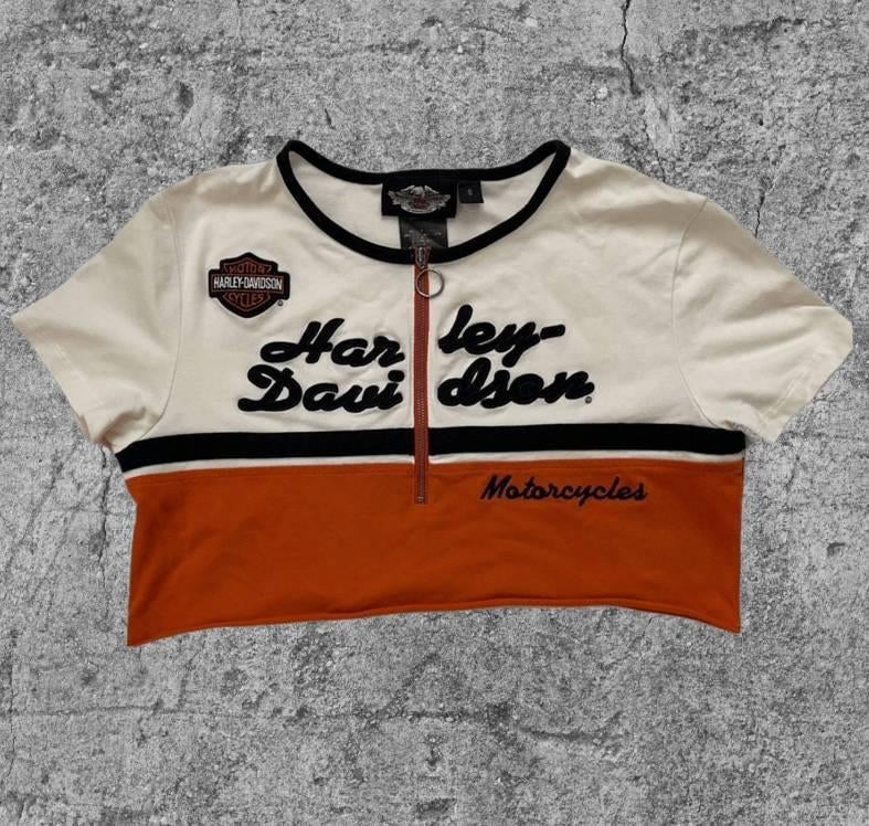 Vintage Girls Harley Davidson Shirt (Original) HD-008 S, Vintage, Verzenden, Vintage, Harley Davidson