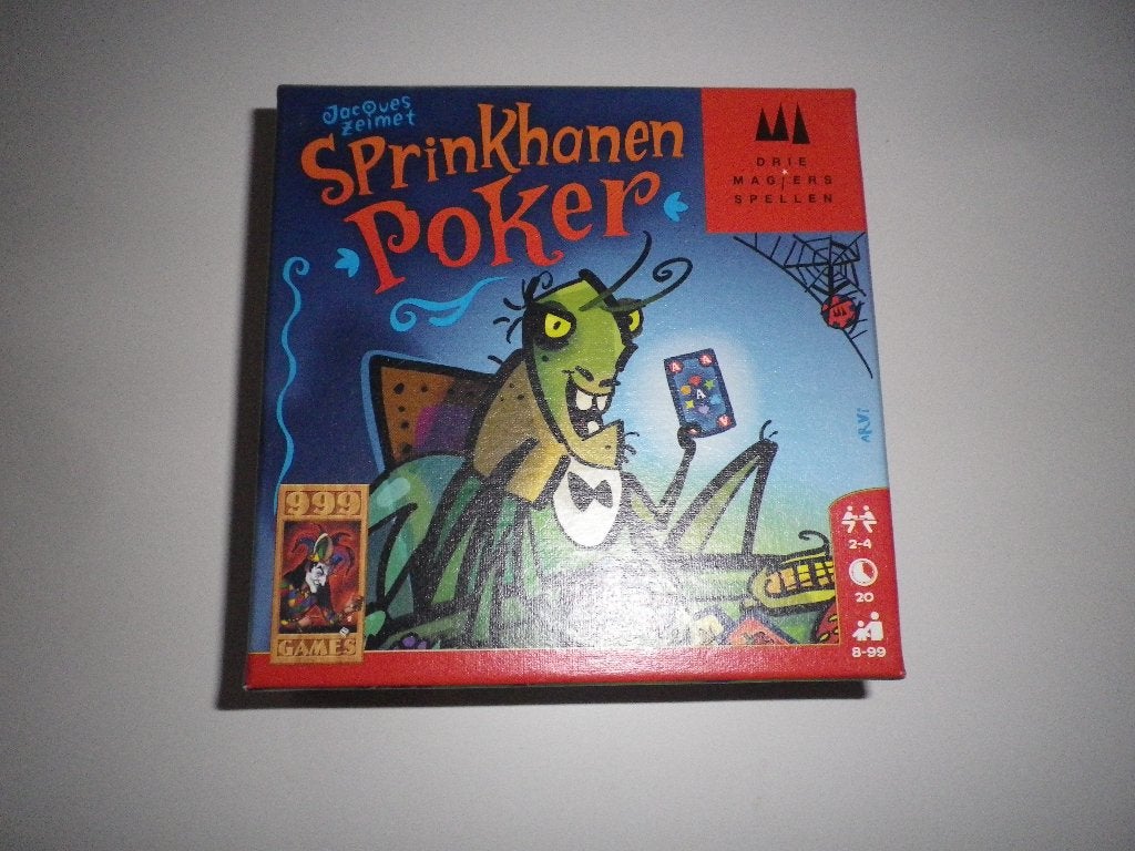 Sprinkhanen poker 999 spel, Ophalen, Zo goed als nieuw, 999 Games