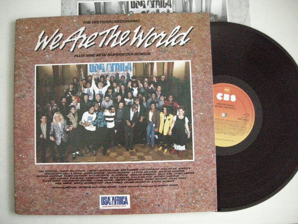 We Are The World USA Africa - LP vinyl zgan, Ophalen, Zo goed als nieuw, 12 inch, LP