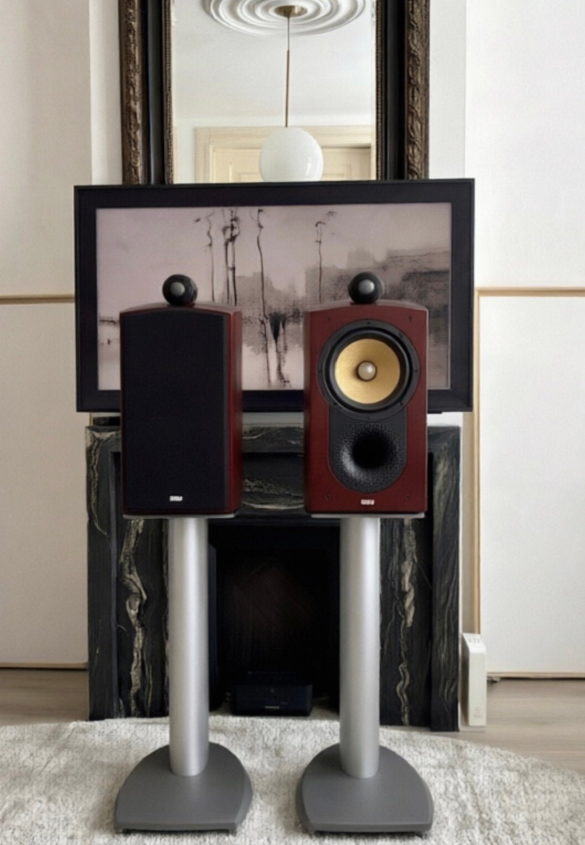 B&W Nautilus 805-bijzondere uitvoering met alu conussen, Ophalen, Zo goed als nieuw, Bowers & Wilkins (B&W)