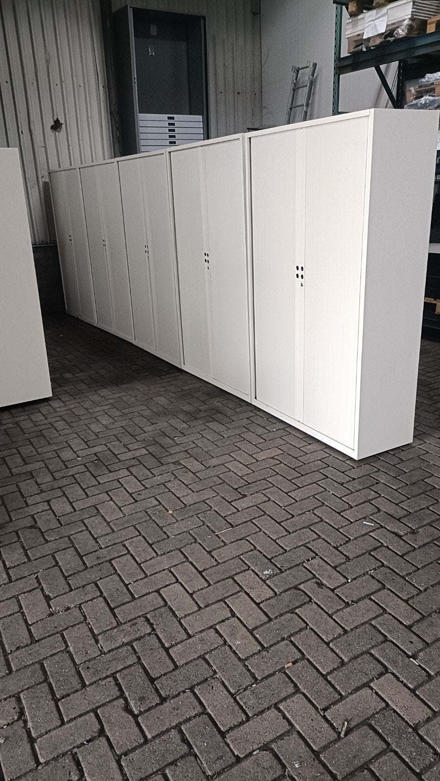 Gispen Meta metalen roldeurkasten met METALEN ROLDEUREN!!, Gebruikt, 100 tot 150 cm, R, Ophalen of Verzenden
