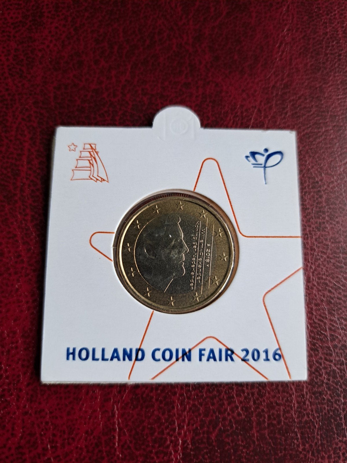 1 euro 2016 Coin Fair in Bedrukte Munthouder, Ophalen of Verzenden, Euro's