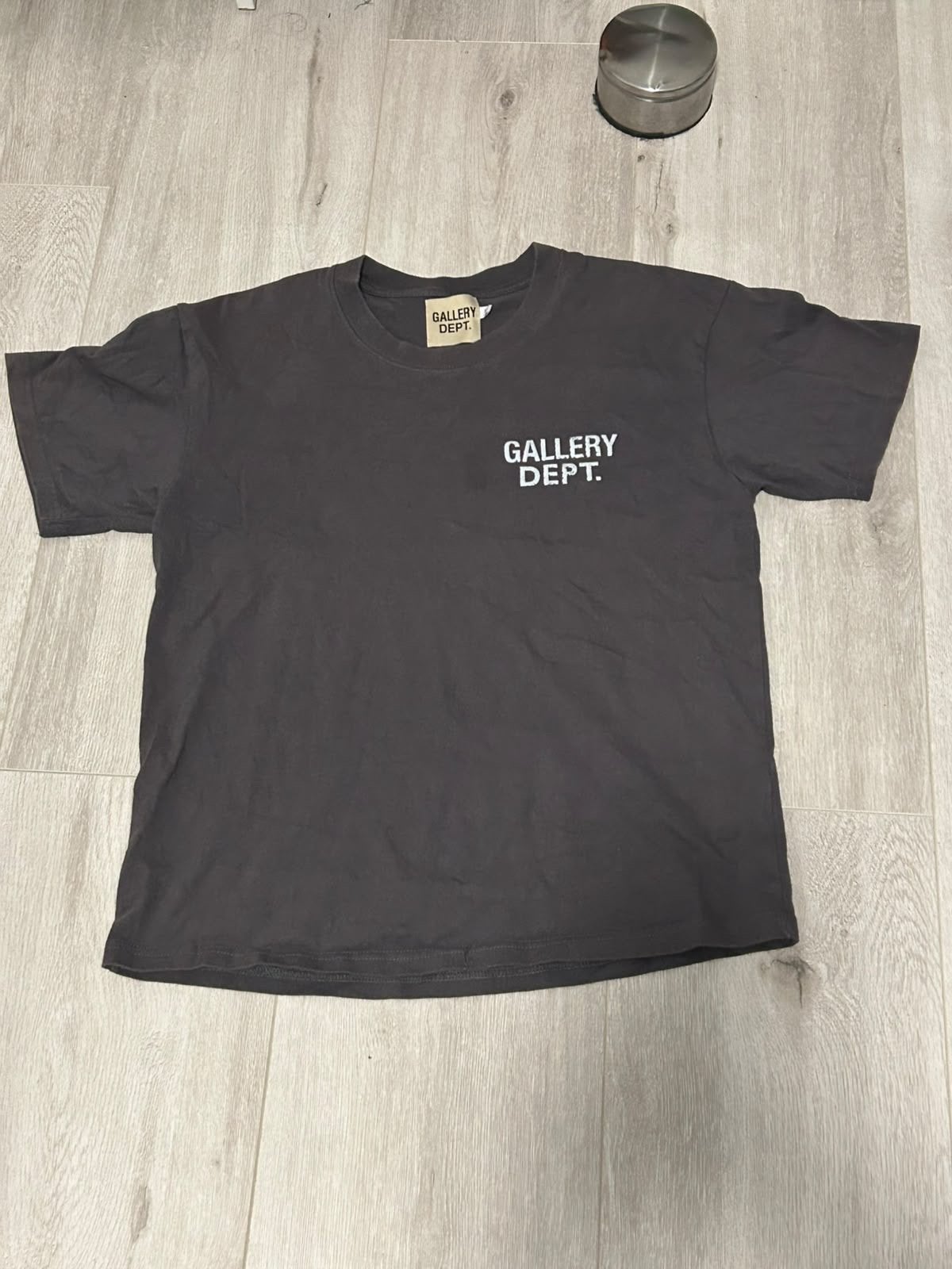 Gallery Dept. T-shirt - Donkergrijs - Maat XS, Ophalen of Verzenden, Zo goed als nieuw, Maat 46 (S) of kleiner, Zwart