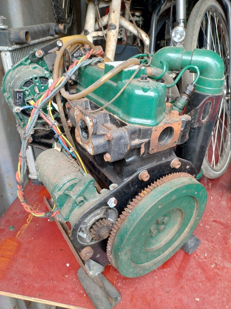 Yanmar motor 3cil. diesel 879cc, Ophalen, Gebruikt, Dieselmotor, Minder dan 1400 rpm