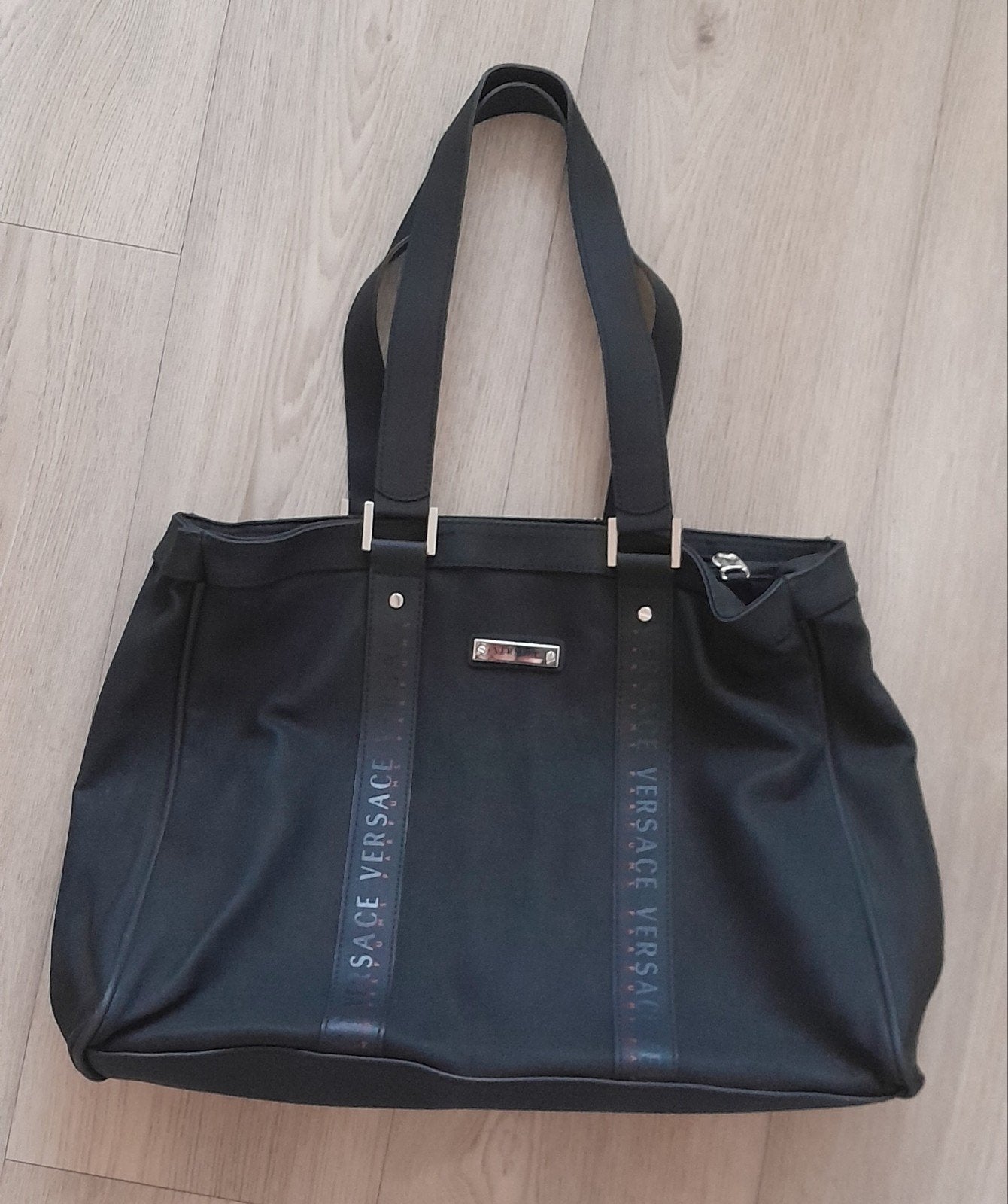 versace ruimen zwarte tas, Ophalen of Verzenden, Zo goed als nieuw, Zwart, Handtas