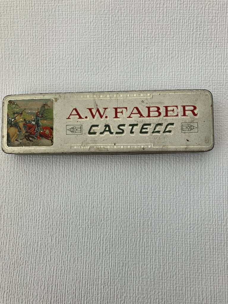 potlodenblik Faber Castell, Verzamelen, Verzenden, Gebruikt, Overige