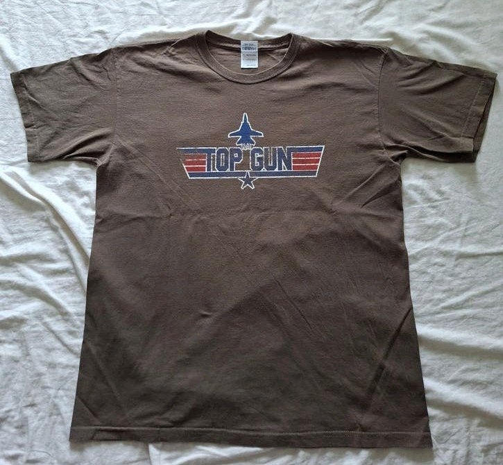 Movie t-shirt TOP GUN Maverick US NAVY PILOT worn look, Verzenden, Maat 52/54 (L)