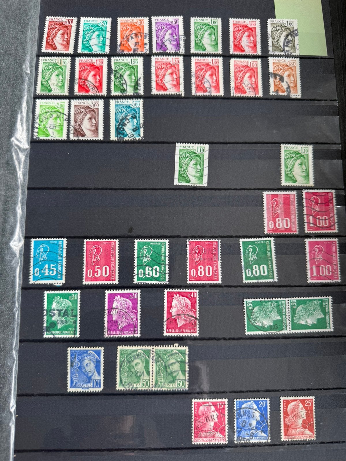Postzegels Frankrijk, Ophalen of Verzenden, Gestempeld
