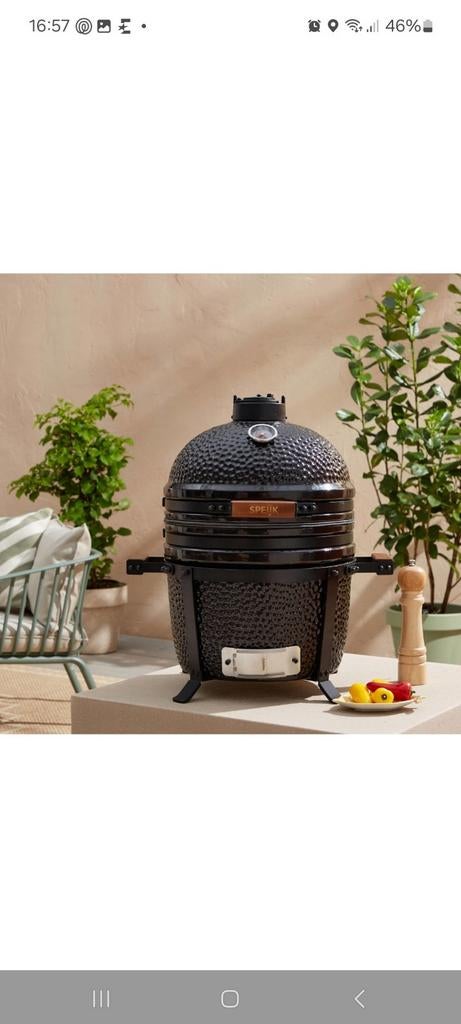 Patton Kamado Grill 15" Table Chef Black, Ophalen