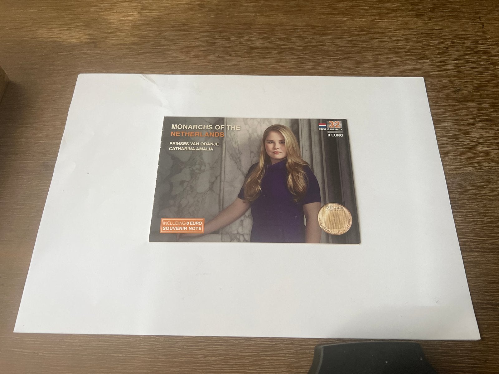 Prinses van Oranje Catharina-Amalia 0 Euro Souvenirbiljet, Ophalen of Verzenden, Losse munt
