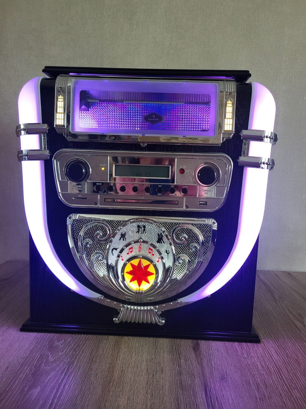 Auna Graceland Mini Jukebox platenspeler, Ophalen, Zo goed als nieuw