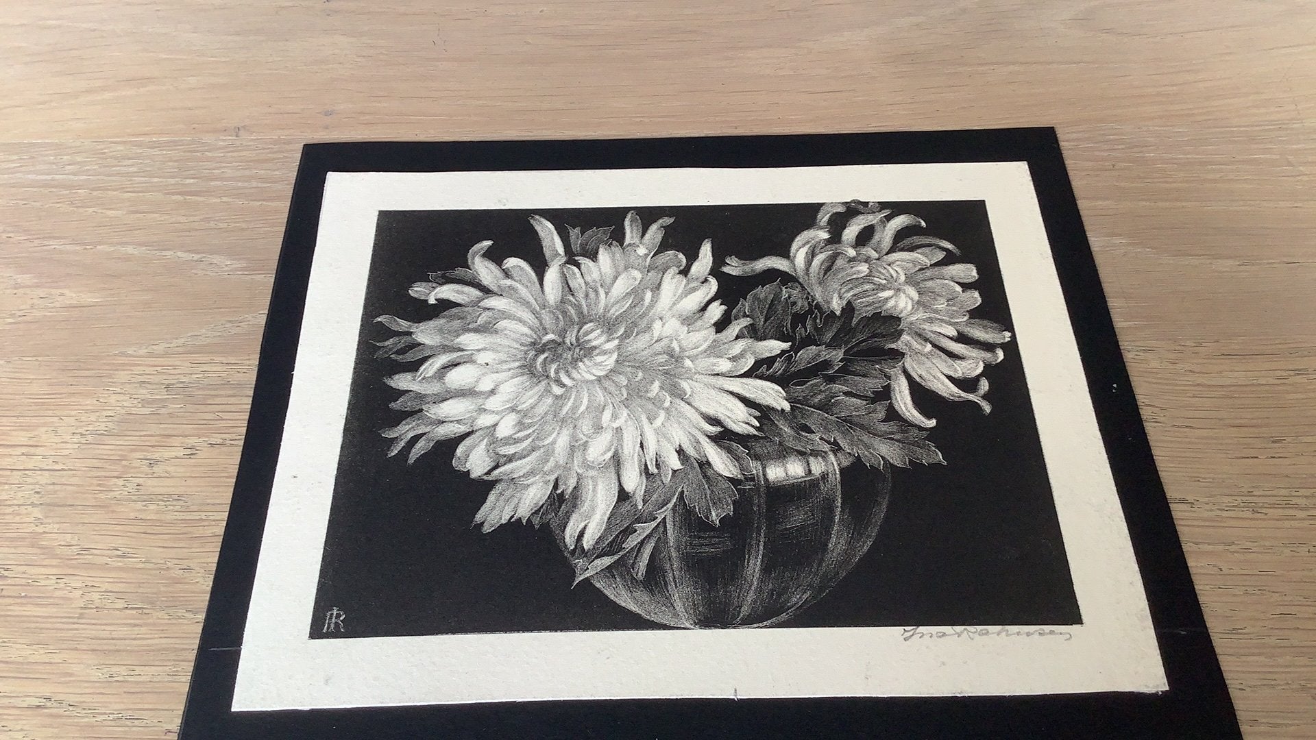 Litho va Ina Rahusen 16 x12 cm, Ophalen of Verzenden
