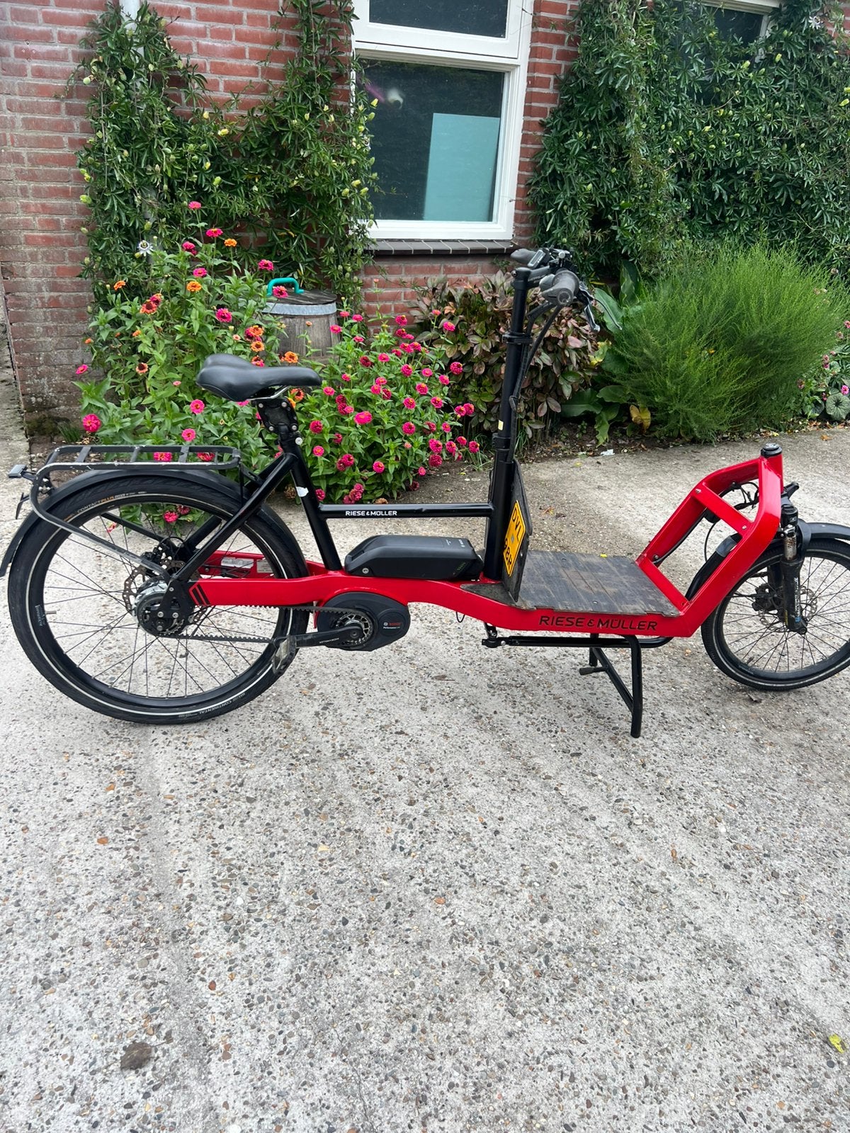 Gezocht bak voor bakfiets Riese Muller, Ophalen of Verzenden, Zo goed als nieuw, Goederen