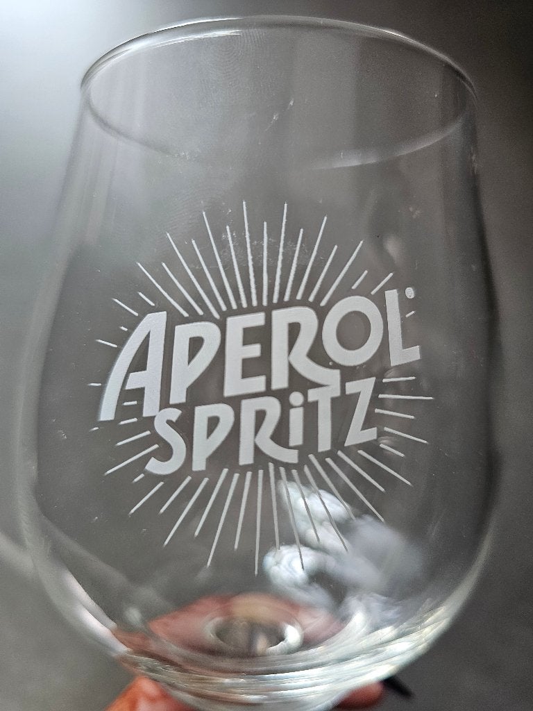 5 glazen - Aperol Spritz, Ophalen of Verzenden, Zo goed als nieuw, Overige typen
