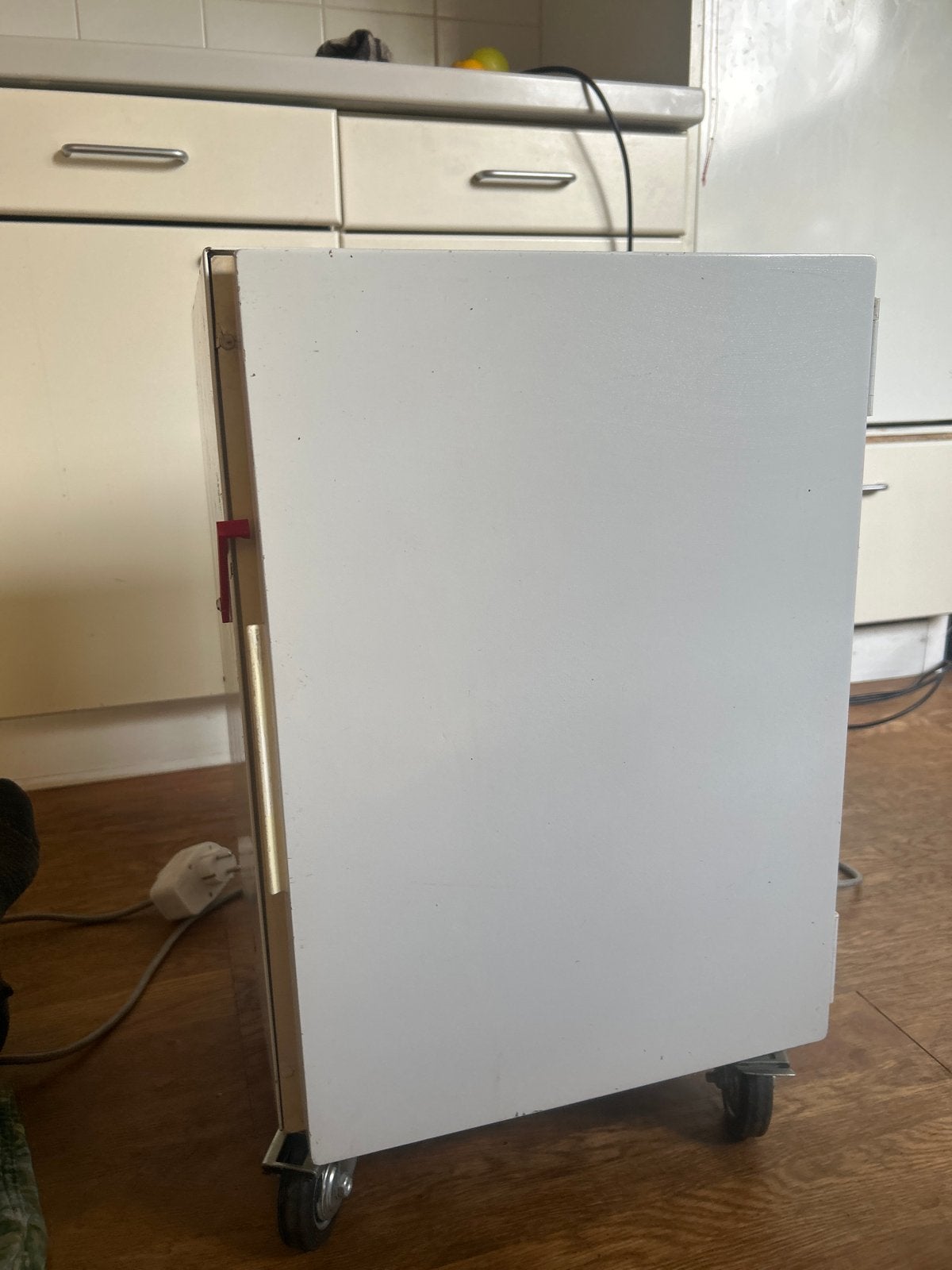 Compacte koelkast met vriesvak op wieltjes, Ophalen, Gebruikt, Minder dan 75 liter, Met vriesvak