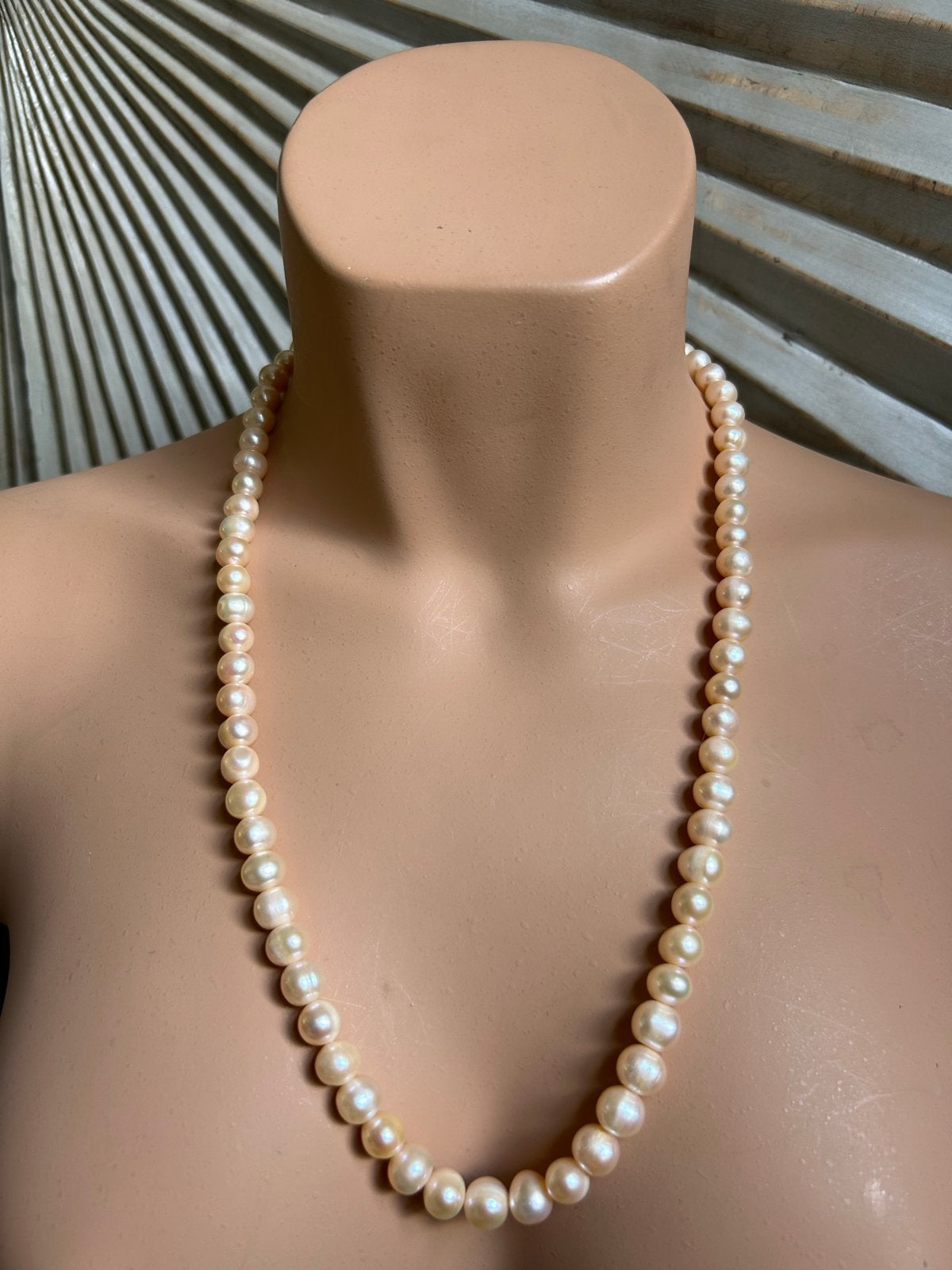 Zoetwater Parelketting (65 cm) & Armband (19 cm) Set, Nieuw, Ophalen of Verzenden, Steen of Mineraal, Roze