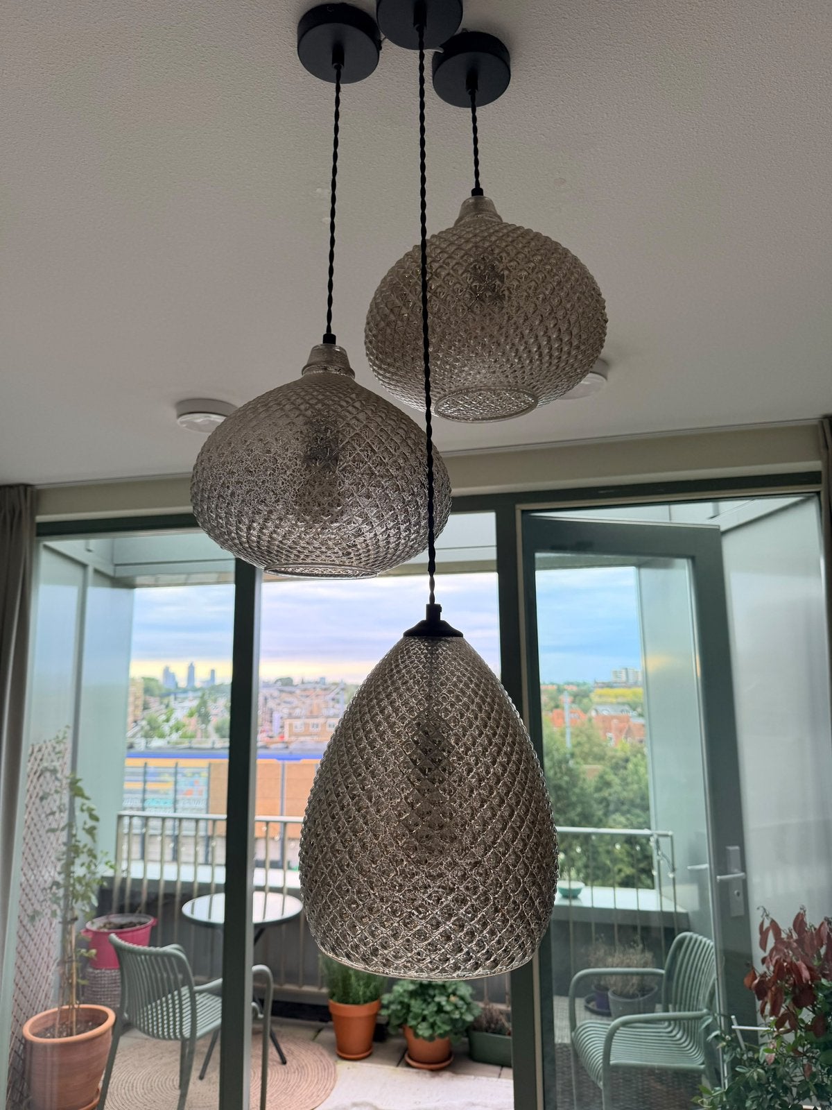 Set van 3 sfeervolle hanglampen – Oosterse / Arabische stijl, Ophalen, Zo goed als nieuw