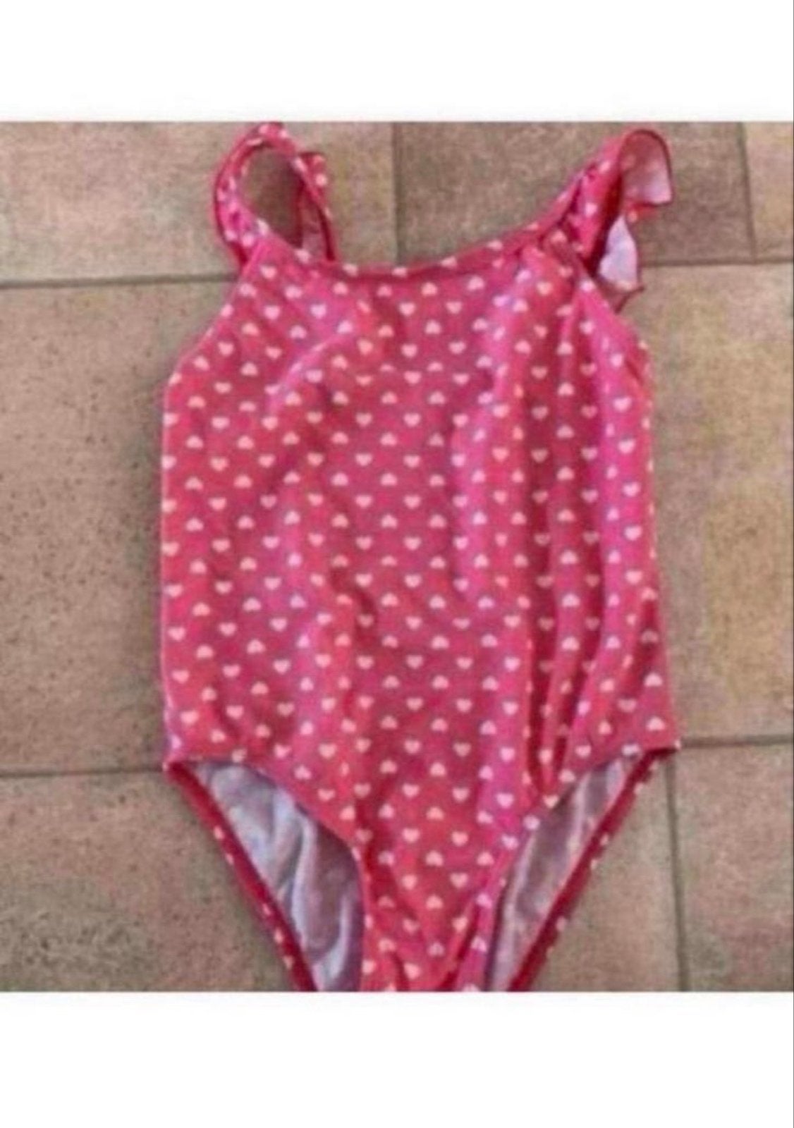 H&M Badpak Maat 116 Roze met Hartjes, Maat 116, Meisje, Badpak, Ophalen of Verzenden