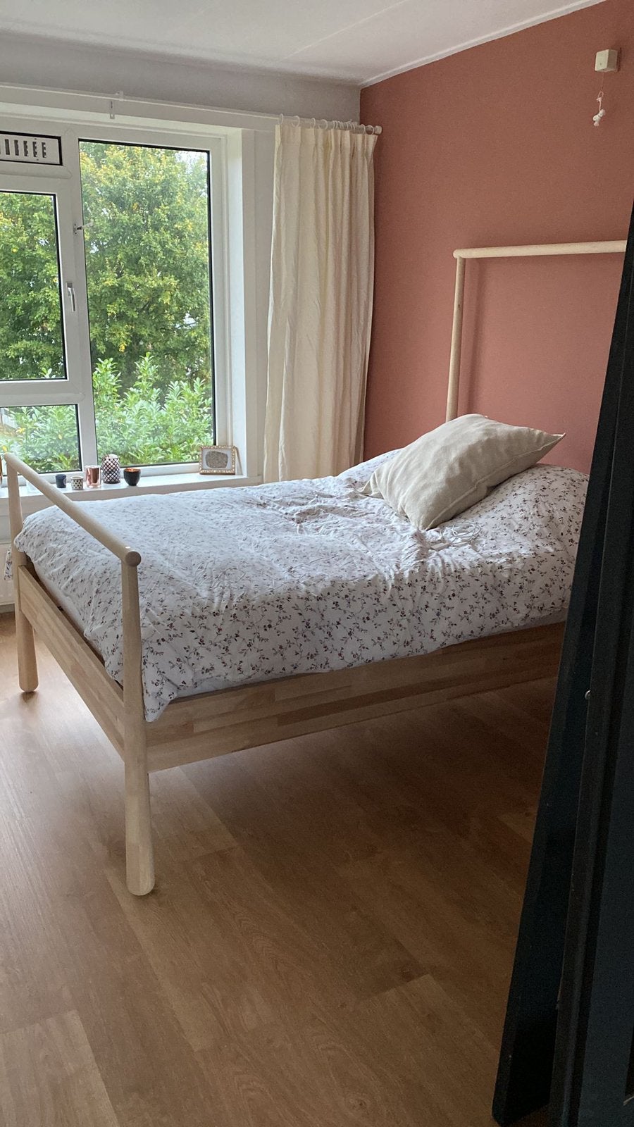 Gjöra Ikea bedframe, Ophalen, Beige, Tweepersoons, 140 cm