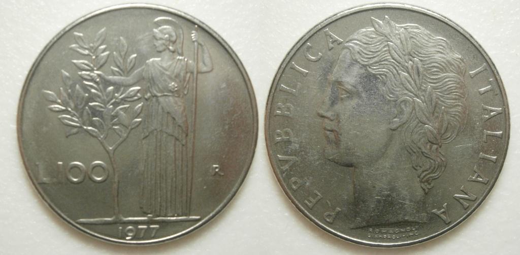 PD31320 Italie 100 Lire 1977, Ophalen of Verzenden, Italië, Losse munt