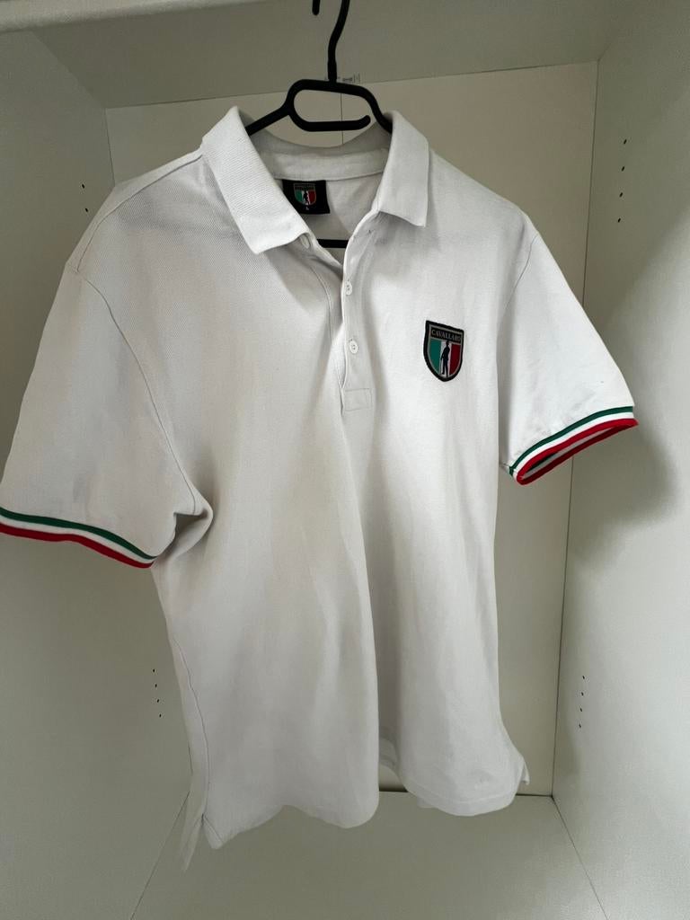 Cavallaro Napoli Polo – White | Size L, Ophalen of Verzenden, Zo goed als nieuw, Maat 52/54 (L), Wit