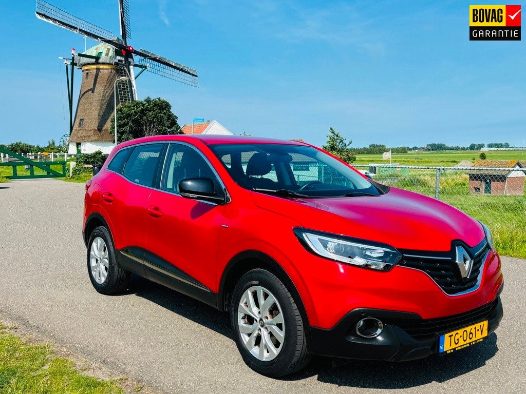 Renault Kadjar 1.2 TCe Limited|1e eigenaar|Airco|Bovag Garan, Auto's, 4 cilinders, Leder en Stof, Origineel Nederlands, Bedrijf