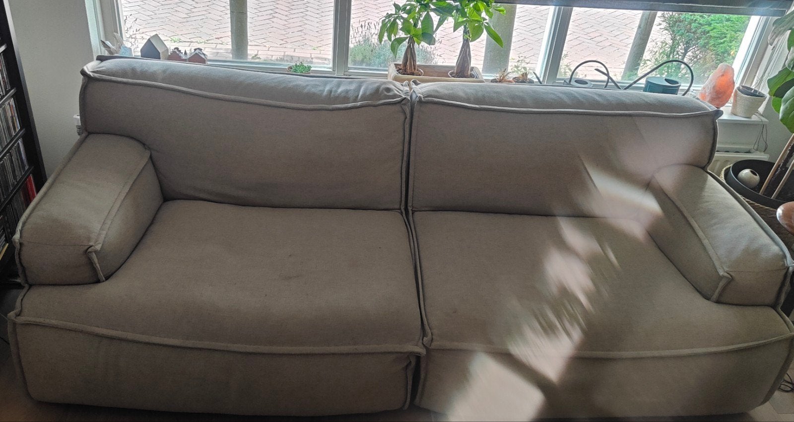Gratis bank in Huijbergen, Gebruikt, Driepersoons, 75 tot 100 cm, Ophalen of Verzenden
