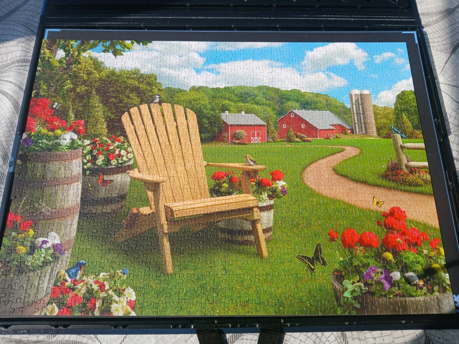 Buitenleven, Hobby en Vrije tijd, Denksport en Puzzels, Ophalen of Verzenden, 500 t/m 1500 stukjes, Zo goed als nieuw